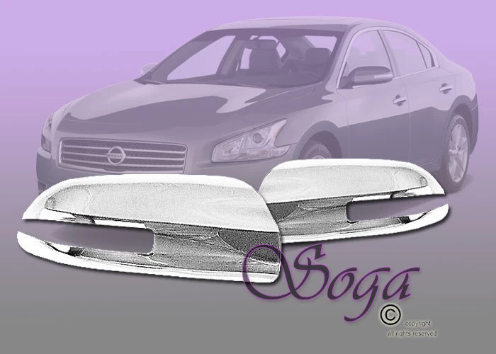 PARA NISSAN MAXIMA 2009-2015 CROMO ESPEJOS RETROVISORES CUBIERTAS CUBIERTA CON CORTE DE SEÑAL Foto 1 de 1