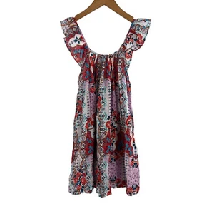 Seafolly Multi Print Frill Dress New Girls Size 7 - Picture 1 of 5