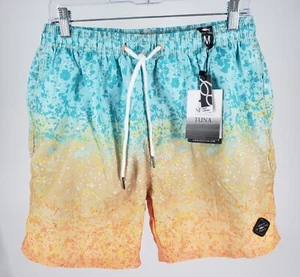 NWT NEW Spicy Tuna Swim Trunks Board Shorts Mesh Lined Size M - Waist Cording - Picture 1 of 13