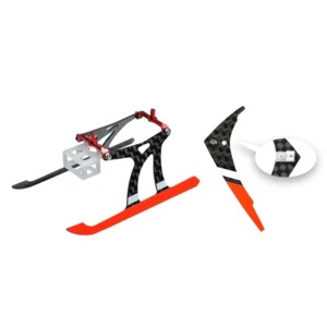 Microheli Aluminum/Carbon Fiber Landing Gear w/ Fin(RD) - BLADE NANO CPX/S/S2/S3 - Picture 1 of 2