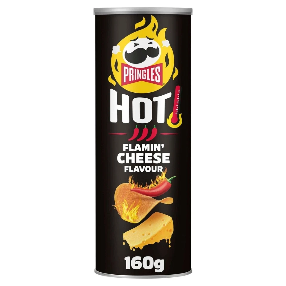 Pringles Hot Flamin Käse 160g - Bild 1 von 1