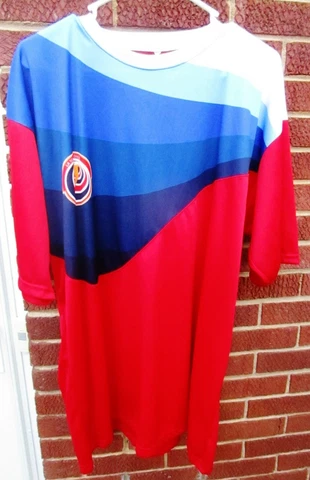 Costa Rica National Football Futbol Shirt Size 2XL, LA SELE DE DIOS #75 Player Cover