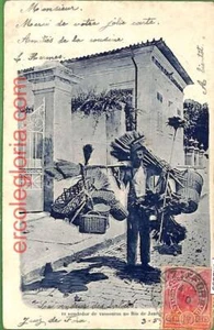 ah2853 - BRASIL - POSTAL VINTAGE Postal Antigua - Río de Janeiro - Disfraces - 1900 - Imagen 1 de 1