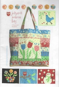 Bolso Jellyroll Seasons patrón de costura ~ con bolsillos intercambiables de temporada - Imagen 1 de 2