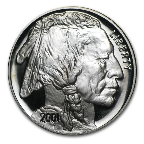 2001-P Buffalo $1 Silver Commem Proof (w/Box & COA) - SKU #7053 Cover