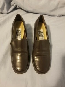 rush hour chocolate brown genuine leather women shoes 5.5 mint - Picture 1 of 6