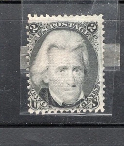 US Scott #73 2 Cent Andrew Jackson Stamp - Black  Uncanceled No Gum - Picture 1 of 2