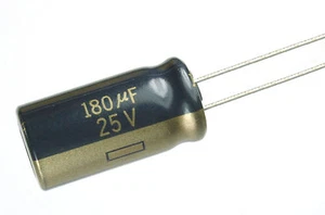6pcs Panasonic HFZ 180uF 25v 105C Radial Electrolytic Capacitor Low ESR 10X20mm - Picture 1 of 2