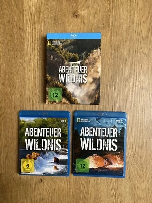 National Geographic Abenteuer Wildnis Vol. 1+2 in Pappschuber Blu Ray Folgen 1-6 - Bild 1 von 3