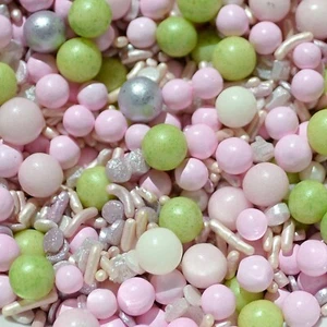 SPRINKLES FLORACIÓN DE PRIMAVERA, Caramelo Comestible de Colores Naturales Decoración de Pastel de Cumpleaños - Imagen 1 de 1