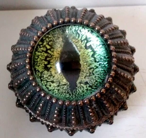Veronese Design Drachenauge Schmuck/Versteckdose mit abnehmbarem Deckel 4" x 4" - Bild 1 von 3