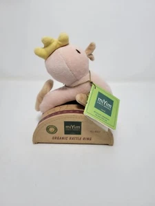 MIYIM Simply Organic Chicken Baby Rattle Yellow Plush 2007 Small Hands Toy - Picture 1 of 5