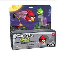 Angry Birds Space Super Red vs Small Minion Pig K'Nex 27 Pc Toy 5+ Build Knex