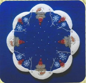 The Melt gefilzte Wolle Applikation Penny Teppich Kerzenmatte Quilt Muster  - Bild 1 von 1