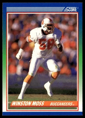 1990 Score Winston Moss Rookie Tampa Bay Buccaneers #390 - Image 1 of 2