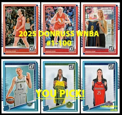 2025 Panini Donruss WNBA Base #1-100 Complete Your Set Buy More & Save YOU PICK! - Image 1 of 2