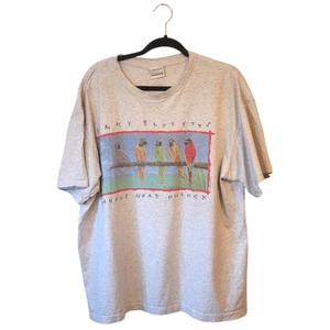 Vintage Single Stitch hellgrau Jimmy Buffet Papagei Margaritaville Hemd Gr. XXL - Bild 1 von 7