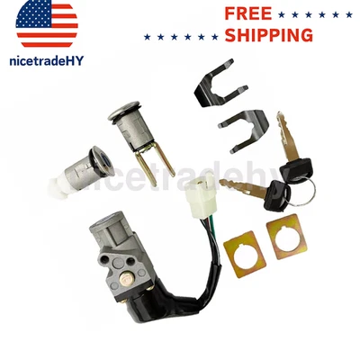 Juego de bloqueo de interruptor de encendido con 2 llaves para Honda Elite 80 CH80 35010-GV4-901 1985-2007 Foto 1 de 4