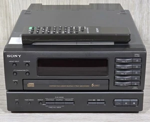 Sony CDP-H1750 5 Disc CD Changer Player Made In Japan Vintage 1992 w/Remote - Picture 1 of 5