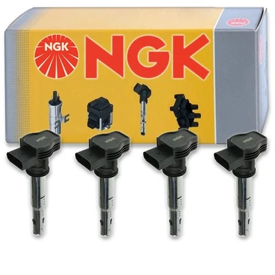 4 bobinas de encendido NGK para Audi Q5 2011-2017 2,0 L L4 bujía cable arranque lh Foto 1 de 4