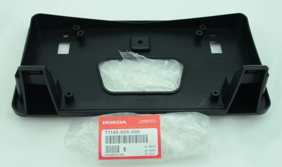 Soporte de matrícula delantero nuevo OEM 1999 2000 2001 2002 2003 2004 Honda Odyssey Foto 1 de 1