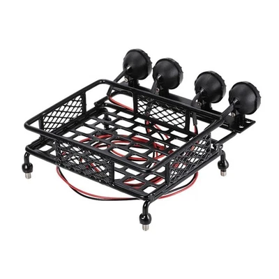 Porte-bagages De Toit RC 1:10 Et Lumière LED Pour HPI CC01 AXIAL SCX10 D90 - Photo 1/4