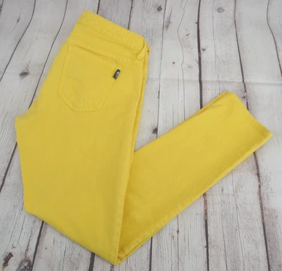 Pantalones de mezclilla ajustados cónicos de tiro bajo para mujer THE NORTH FACE TALLA 4 REG amarillo Foto 1 de 4