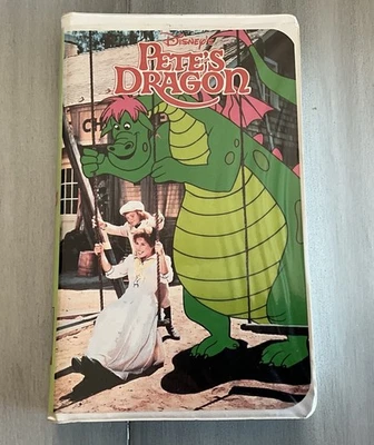 Vintage Disney Pete's Dragon VHS Tape With Clamshell Case Foto 1 de 4