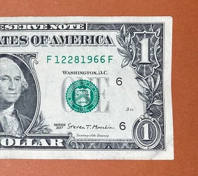 December 28, 1966 (F 12281966 F) Birthday $1 One Dollar Bill - Image 1 of 3