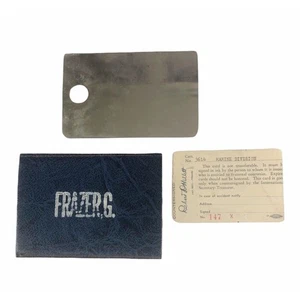 Vintage Commercial Telegraphers Union Gordon Frazer Card Wallet - Picture 1 of 5