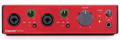 Focusrite Clarett+ 2Pre USB-C Audio Recording Interface, 2 Mic Preamps/JFET/ADAT - Image 1 of 4