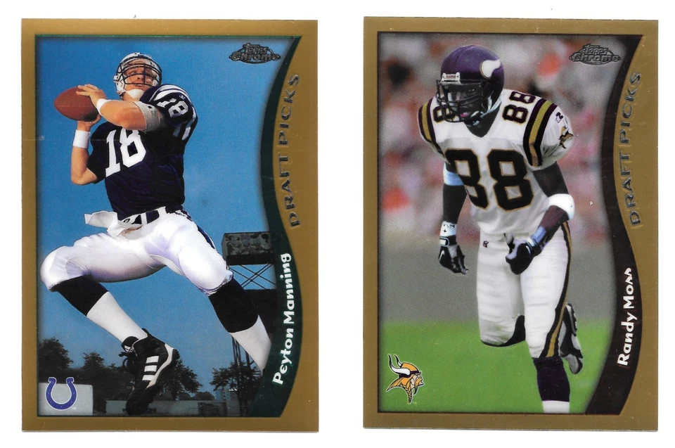 1998 Topps Chrome Complete Football Set 1-165 w/Manning and Moss RC's. IN Binder - Image 1 of 1