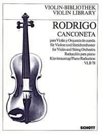 Canzonetta (Ludwig) Joaquín Rodrigo Book [Softcover] Violin and String Orchestra - Image 1 of 3