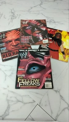 WWF Kane Magazine Set 4 Issues WWE Wrestling From Japan - Image 1 of 4