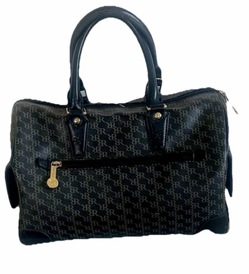 Rioni Moda Italia Lujo Hecho en Italia Cartera Bolso Tren Estilo Monograma Foto 1 de 4