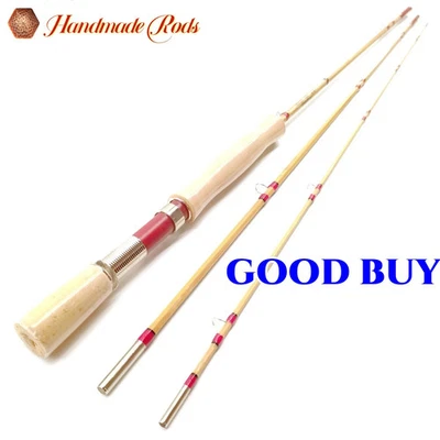 Cañas de pescar clásicas con mosca cónicas hechas a mano de bambú de 7'6"" ~ 5 wt/buena compra Foto 1 de 4