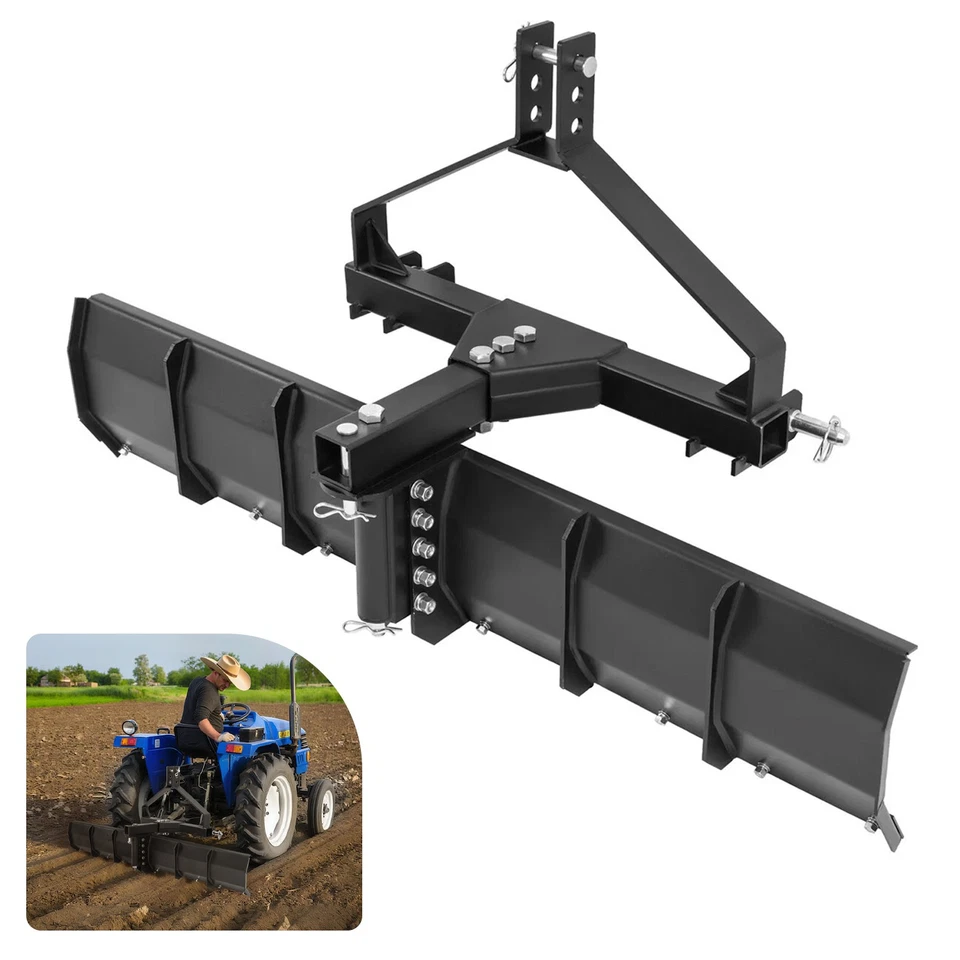 Lâmina raspadora de aço 52" para tratores categoria 0 e 1 classificação traseira de 3 pontos - Imagem 1 de 4