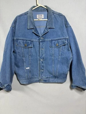 VTG Marithe & Francois Girbaud Denim Jacket Blue Corduroy Collar Med Chore Coat - Image 1 of 4