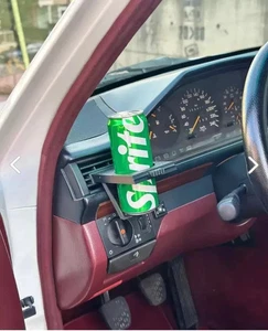 FOR MERCEDES W124 CUP HOLDERS 2 PIECES Grill Ventilation Inner Part Black - Picture 1 of 6