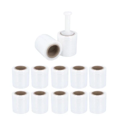 5" x 1000 FT Pallet Wrap Stretch Film Shrink Hand Wrap Clear with Free Handle - Image 1 of 4