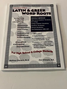 A Course of Study in Latin & Greek - Paperback, by Matthew Glavach Ph.D. NEW - Imagen 1 de 1