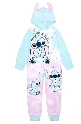 Pijama Disney Lilo & Stitch traje de unión de una pieza, pijamas con capucha (talla 6) precio de venta sugerido por el fabricante $48 Foto 1 de 4