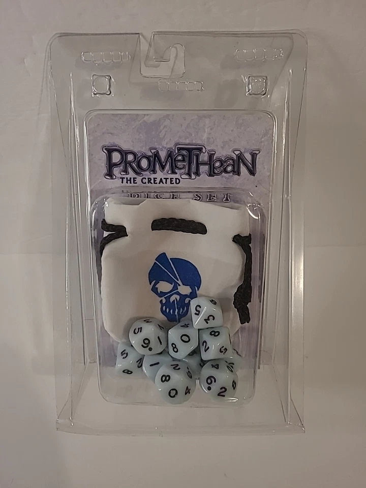 White Wolf Promethean The Created 骰子套装 WW-60702 WOD 角色扮演 d10 罕见未拆封 — 第 1/4 张图片
