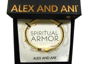 Alex And Ani Lotus Peace Blütenblätter Armreif Armband 14Kt Vergoldet Nwtbc 2017 - Bild 1 von 6