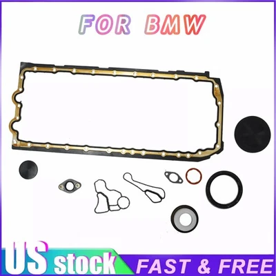 For BMW M135i/335i/435i/535i/X5/X6 N55 Oil Pan Gasket Set & Oil Cooler Seal - Imagem 1 de 4