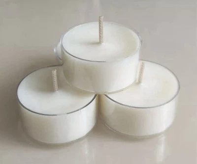 Soy Wax Tea light,  Bulk Buy 100pcs Unscented,100% Soy Wax,Australian Made - image 1 of 2