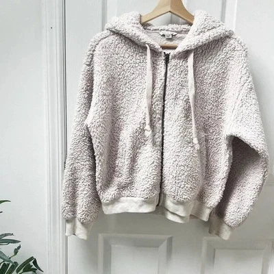 Chaqueta polar con cremallera American Eagle Teddy Sherpa talla XS Foto 1 de 4