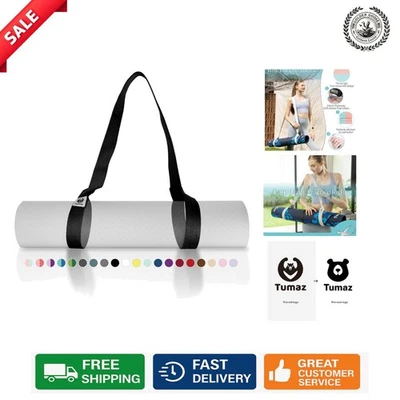 Мягкий хлопковый ремень коврика для йоги — прочный и удобный для каждой практики - Изображение 1 из 4