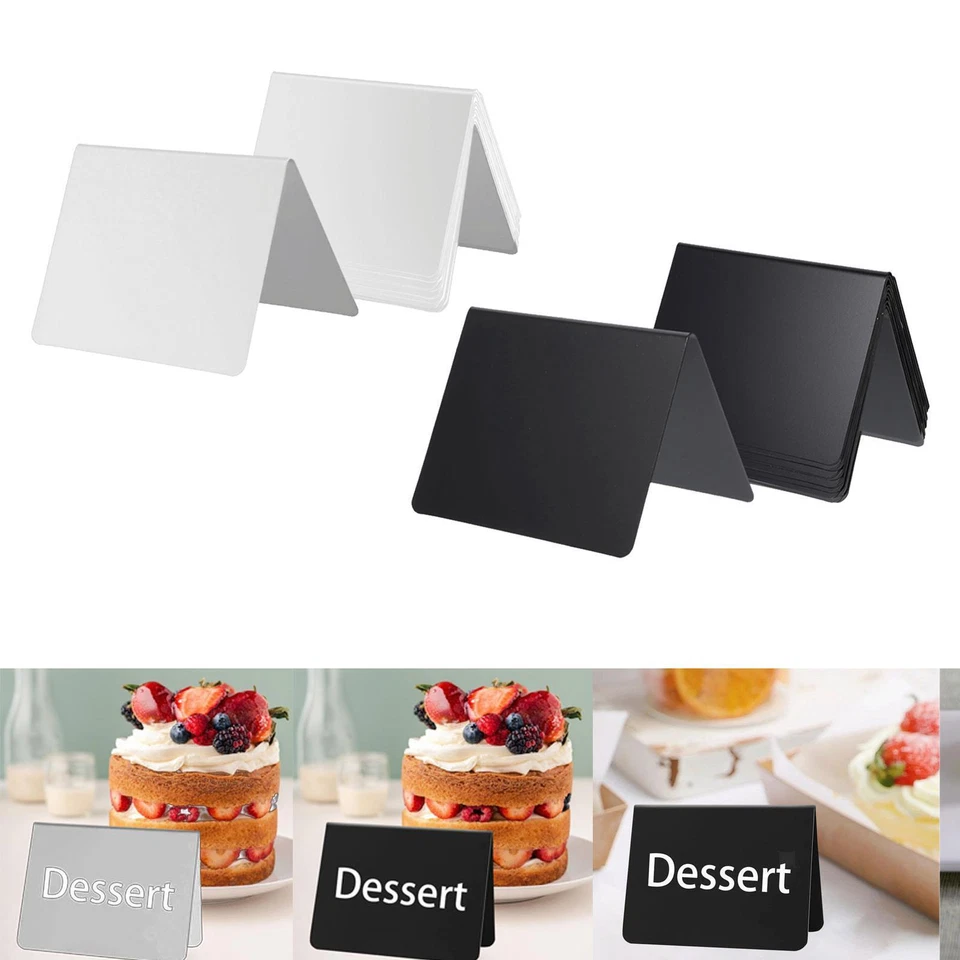 12x Table Signs Chalk Board Double Sides Mini Chalkboards Signs for Buffets - Image 1 of 1