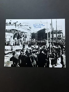 Guy Prestia Rare signed autographed WWII USA Dachau 8x10 photo Beckett BAS coa - Picture 1 of 1